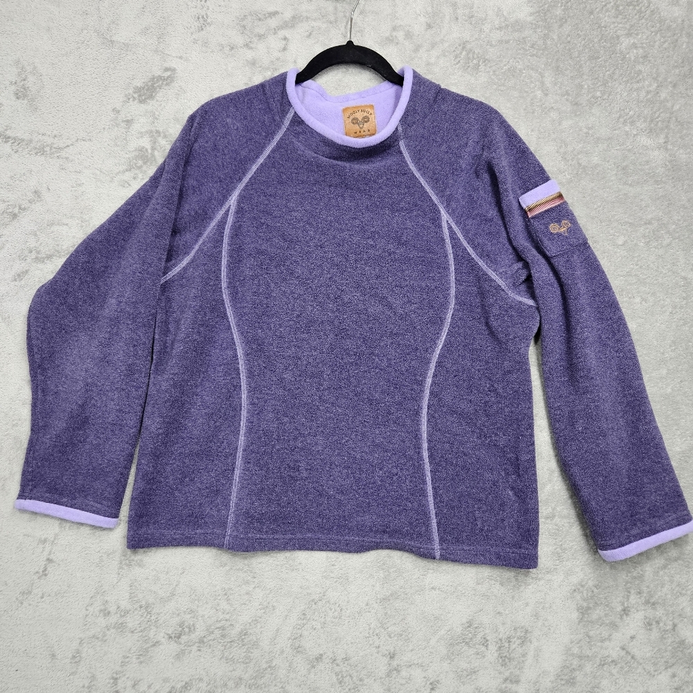 Wooly Bully Size Large Purple Fleece Pullover – Excellent Condition!